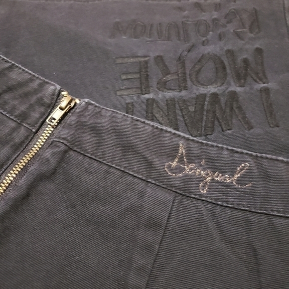 Desigual Black Denim Skirt - Picture 9 of 12